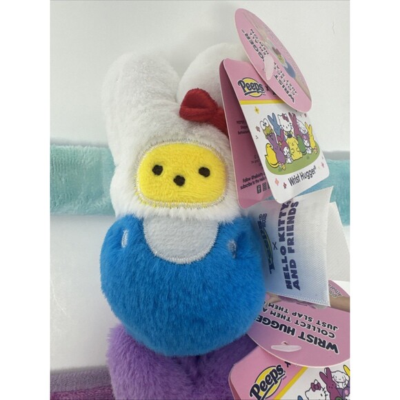 Peeps X Hello Kitty & Friends Wrist Huggers Easter Plush Slap Bracelet Set 4 NWT - Picture 5 of 10